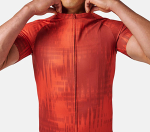 Camiseta Deportiva de Ciclismo Ajustada Roja para Hombre Sprint Sports, Manga Corta, Secado Rápido, Impresión por Sublimación, Poliéster - Product Image 6