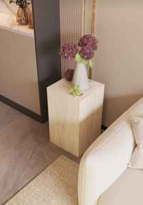 Base de Travertino para Plantas, Soporte Moderno para Exhibición, Columna Escultural, Decoración Minimalista para el Hogar, Objeto Artístico Elegante - Product Image 2