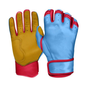 Guantes de Béisbol de Cuero Personalizados al por Mayor, Talla XXL, Transpirables, para Adultos, Guantes de Softbol Cómodos y Duraderos para Deportes - Product Image 1