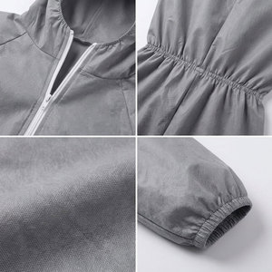 Combinaisons de protection jetables en gros, non tissées, intégrales avec capuche et fermeture élastique pour vêtements de travail industriels - Product Image 6