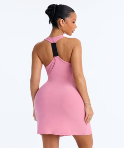 Women <b>Pink</b> Color New Fashion Party Maxi <b>Dress</b> Custom Oem Outerwear Summer Casual <b>Dresses</b> For women - Product Image 2