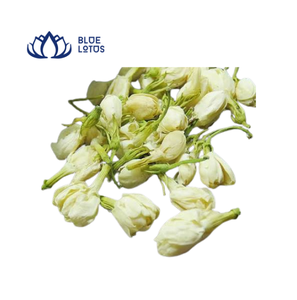 Bourgeons de fleurs de jasmin séchés Blue Lotus du Vietnam, tige verte, fleurs blanches, Ha Giang Vietnam, durée de conservation de 24 mois, décoration d'événements, centre de table, thé - Product Image 1