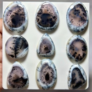 <b>Top</b> Grade Premium Quality Loose Gemstones Natural Dendrite Opal Cabochon Both Side Polished <b>Crystal</b> in Mix Shapes Sizes - Product Image 3