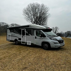Luxury Camper Van Motorhome with <b>Bed</b> Stove Refrigerator Air Conditioning-Contemporary Design for Camping & Outdoor Use - Product Image 4