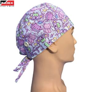 Gorro de Enfermería Elegante con Lazos Ajustables, Gorro Quirúrgico Transpirable para Enfermeras, Doctores y Hospitales - Product Image 1