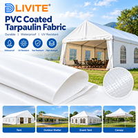 Tissu PVC tissé ignifuge et coupe-vent 1000D de poids moyen, enduit, haute résistance à la traction, anti-UV, résistant à l'eau, qualité usine