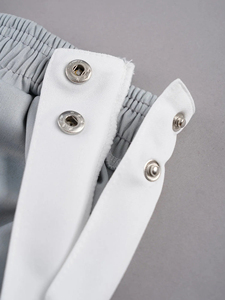 กางเกงแทรคแพนท์ผู้ชายแบบมีแถบข้างติดกระดุมแบบสั่งทำพิเศษ สไตล์สตรีทแวร์พร้อมขอบเอวยางยืดและรายละเอียดกระดุม - Product Image 3