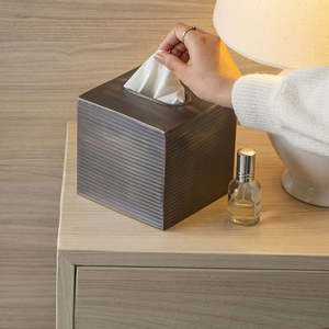 High Quality <b>Black</b> Square Tissue Box for Bathroom <b>Vanity</b> Dresser <b>Table</b> Decoration Tissue Box - Product Image 3
