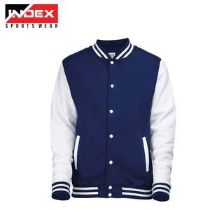 Chaqueta Varsity para Hombre al por Mayor, OEM ODM, Chaqueta de Béisbol con Mangas de PU y Lana, Estilo Urbano, Hecha a Medida - Product Image 2