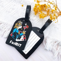 Etiquetas de Equipaje de Viaje Personalizadas de Goma con Diseño de Dibujos Animados, en 3D, con Relieve/Bajo Relieve, Etiquetas de Nombre, Tarjetas de Embarque para Bolsas Marktex