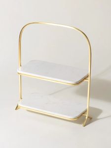 Modern <b>Marble</b> <b>Cake</b> <b>Stand</b> Decorative Dessert Display Board For Wedding Reception Catering Decoration - Product Image 2