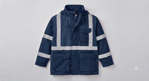 Veste de travail imperméable d'hiver pour hommes, haute visibilité, veste de sécurité personnalisée avec éléments réfléchissants, vêtements de travail pour ouvriers - Product Image 3