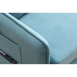 MEGA Modern Adjustable Pull Out <b>Sofa</b> <b>Bed</b> with 2 Side Pockets and 2 Pillows Home <b>Office</b> Lounge Chair - Product Image 4