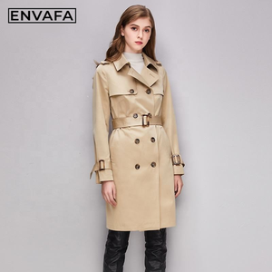 Manteau Trench Personnalisé pour Femme, Long et Chaud, Coupe-Vent Classique, Veste Imperméable pour Dames, Vente en Gros, Fabricant OEM ODM, Fournisseur USA - Product Image 1