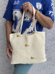 Nouvel arrivage de sacs de plage en paille de style bohème pour femmes, sac à main en crochet, sac à bandoulière en macramé pour l'été - Product Image 5
