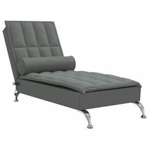 Chaise longue de massage gris foncé - Product Image 2
