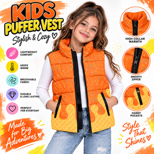 Custom Ice for Drip Puffer Vest <b>Women</b> Boutique Winter Zipper Closure Sublimated Streetwear Fashion <b>Sleeveless</b> <b>Jacket</b> - Product Image 2