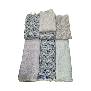 ชุดเดรสผ้าแฟนซีปักลายดอกไม้แบบตาข่าย - Product Image 2