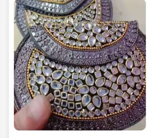 Metal Mosaic Clutch with Pearl Strap Handmade Engraved Party Purse for <b>Brides</b> and Fashionable Evenings - Product Image 3