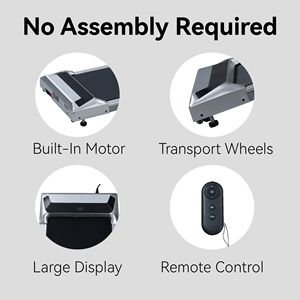 Tapis Roulant Portatile da 2.5HP Sotto Scrivania, Macchina Compatta per Corsa e Camminata con Telecomando per Casa o Ufficio - Product Image 5