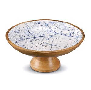 Tazón de madera esmaltada de diseño artesanal, tazón de madera esmaltada para ensalada, tazón de madera de mango, tazón de madera de acacia a un precio muy bueno. - Product Image 4