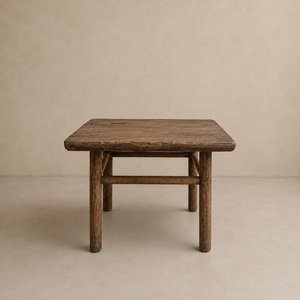 Vintage <b>Rustic</b> Wooden <b>Side</b> <b>Table</b> Handcrafted Coffee End <b>Table</b> Farmhouse Furniture Living Room Bedroom Dining Home Hotel Interior - Product Image 4
