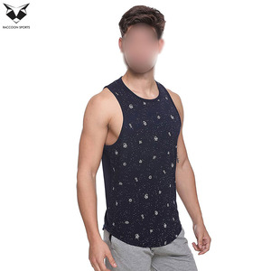 เสื้อกล้ามออกกำลังกายผู้ชายระบายอากาศได้ดี พิมพ์โลโก้ตามสั่ง ราคาดีที่สุด สำหรับเล่นกีฬา ฟิตเนส เพาะกาย และออกกำลังกาย - Product Image 4