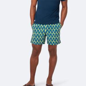 Shorts de Natación Casuales de Lona para Hombre, Color Naranja, con Cierre de Cordón, Estilo Moderno, Largo hasta la Rodilla, para Uso en Verano - Product Image 4