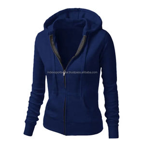 Sudadera con capucha y cremallera informal para mujer Sudadera con capucha para mujer - Product Image 1