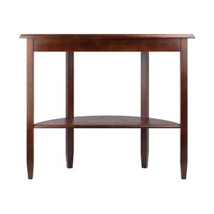 Mesa de consola de media luna Concord Hall con cajón y estante Muebles elegantes Mesas de consola Producto - Product Image 5