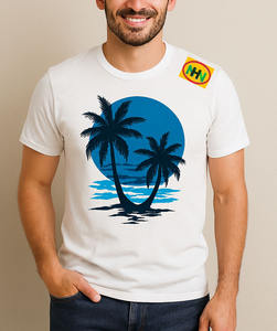 T-shirts imprimés pour hommes 100 % coton de qualité supérieure, motifs personnalisés, grandes tailles, anti-boulochage, doux et respirants pour usage quotidien - Product Image 1