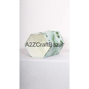 Poubelle de bureau élégante en papier de coton recyclé fait main, pliable, à ouverture supérieure, hexagonale, imprimée, pour usage intérieur/extérieur, vente en gros - Product Image 5