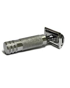 OBEXA SR-005 Maquinilla de Afeitar Profesional de Acero Inoxidable con Mango Corto y Cuchilla Única - Product Image 3