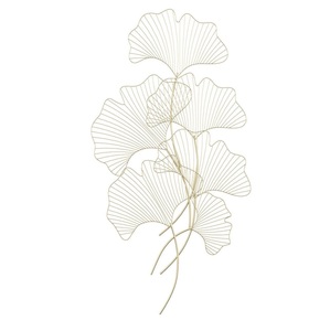 Décoration murale florale en métal au design moderne, sculpture murale en fil métallique, art mural en fer, taille personnalisable, très vendue - Product Image 6