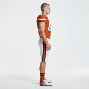 Vente en gros de maillots de football américain personnalisés, sublimés, avec protection intégrée, ensemble de pantalons, vêtements de sport haute performance - Product Image 4