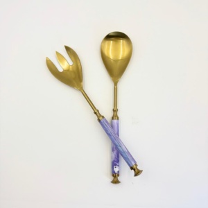 High Quality Gold Plated Finish Luxury <b>Vintage</b> <b>Cutlery</b> <b>Set</b> Stainless Steel Flatware for the Use of Home and Hotel Kitchen - Product Image 2