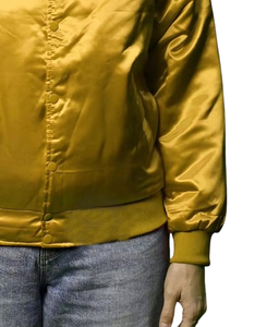 Nouvel Arrivage 2026 – Blouson universitaire personnalisé en satin doré, respirant, grande taille, pour lycée, vente en gros, pour femmes - Product Image 6