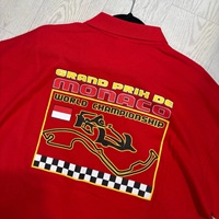 Polo de course noir personnalisé pour fans de voitures de course, polo 3D pour équipes de course et motards, polo d'équipe