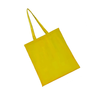 Custom Color And Logo Heavy Duty Cotton <b>Bag</b> Simple Design Long Handles Reusable Shopping <b>Hand</b> <b>Carry</b> - Product Image 5