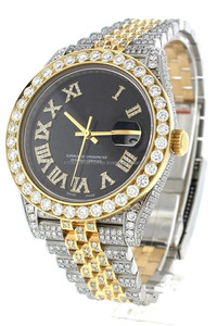 Montre de luxe pour homme, automatique, mécanique, en acier inoxydable, sport, or blanc, hip-hop, boîtier en moissanite VVS, cadran en verre, mouvement ETA - Product Image 5