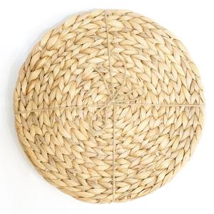 <b>Retro</b> Water Hyacinth Placemat and Cup Mat Set Handcrafted Eco Materials Home Dining Tableware <b>Decoration</b> from Vietnam - Product Image 4