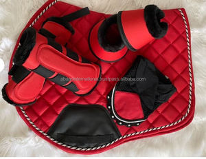 ALMOHADILLA DE SILLA ACOLCHADA DE CABALLO DE ALGODÓN PREMIUM CON CONJUNTO DE CORDÓN DE PLATA Y ADORNO DE POLIÉSTER ESPUMA Y RELLENO DE PW COSTURA PERFECTA MODELO DE LOGOTIPO OEM - Product Image 6