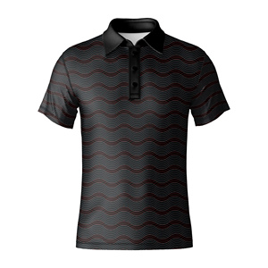 Polo T-shirt en jersey respirant de haute qualité, uni, personnalisé avec logo, pour homme, manches courtes, style décontracté, OEM. - Product Image 4