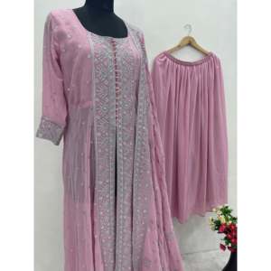 Conjunto de Top Sharara y Dupatta para mujer con bordado - Product Image 3