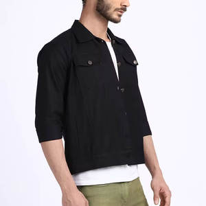 Chaqueta Vaquera para Hombre de Primera Calidad, Estilo Moderno, Superventas, Resistente al Viento, Reversible, Chaqueta Vaquera para Hombre - Product Image 5