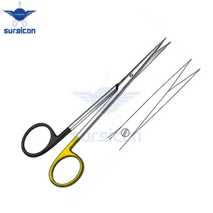 Ciseaux de dissection Metzenbaum Fino 14,5 cm / 5-1/2 pouces, tranchants, droits, à lame simple, dentelés, Super Cut TC, ciseaux chirurgicaux - Product Image 6