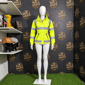 Chaqueta de Trabajo Reflectante de Alta Visibilidad para Mujer TwillSports, Impermeable y Resistente al Viento, para Trabajadoras de la Construcción - Product Image 4