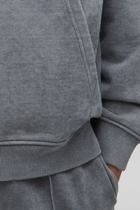 Sudadera con Capucha y Cremallera Extra Grande, Lavada al Ácido, con Hombros Caídos, de Algodón 100%, con Diseño de Logotipo Personalizado - Product Image 6