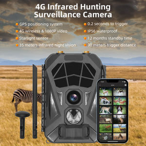 Caméra de surveillance sans fil 4G LTE avec capteur CMOS, vision nocturne 1080P, détection de mouvement, étanche IP66, grand angle 120°, carte SD - Product Image 2