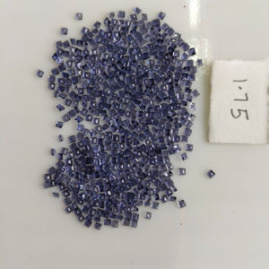 อิโอไลต์สีม่วงธรรมชาติ ขนาด 1.75 มม. ทรงสี่เหลี่ยมเจียระไนแบบสเต็ปคัท คุณภาพดีที่สุด พลอยหลวมพร้อมเอฟเฟกต์เพลโอโครอิก สำหรับทำเครื่องประดับ - Product Image 1